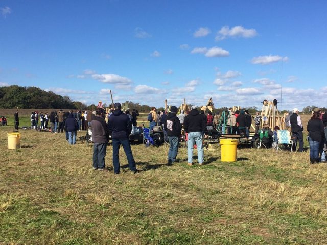 high school students engineered tools to throw pumpkins