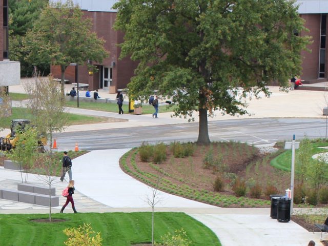 aerial view of Robinson Circle