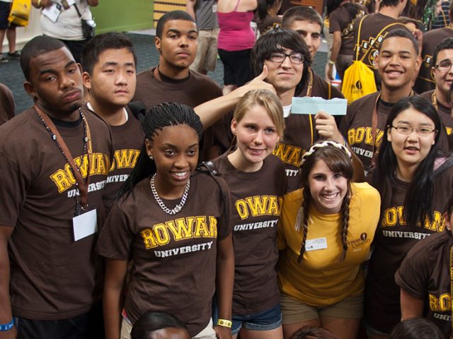 Rowan Students at the Orientation