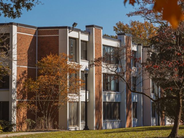 An outside view of Mullica Hall.