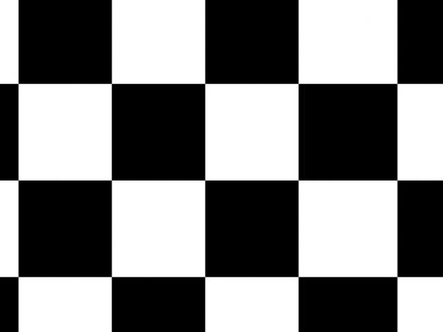 black and white checker background