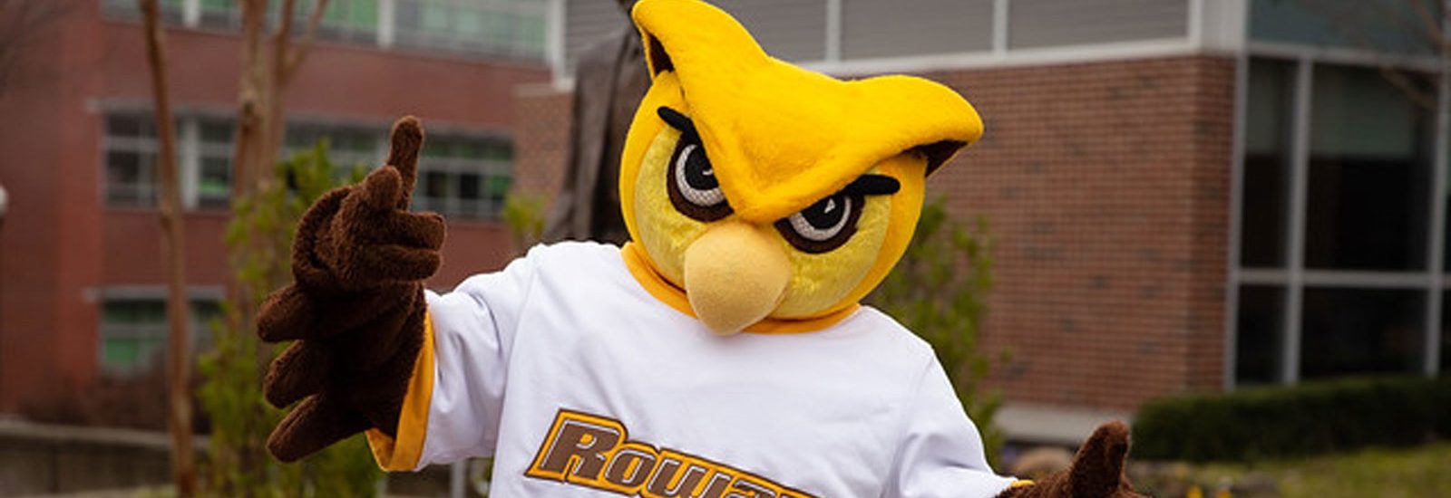 Rowan Prof outside of Savitz Hall