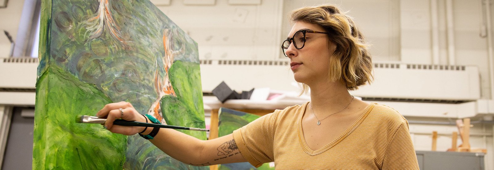 Studio Art Major Helps Heal with Sensory Paintings