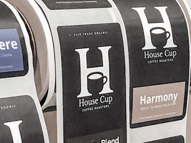 Labels from House Cup Coffee, Sarah Niles' father's business