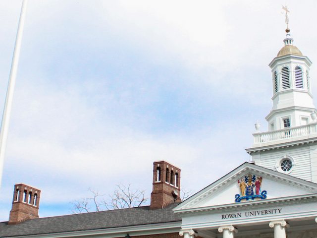 Exterior photo of the top of Bunce Hall.