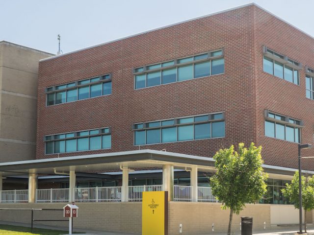 Exterior photo of James Hall on Glassboro campus.