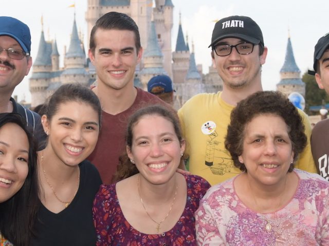 A family photo at Disney World.