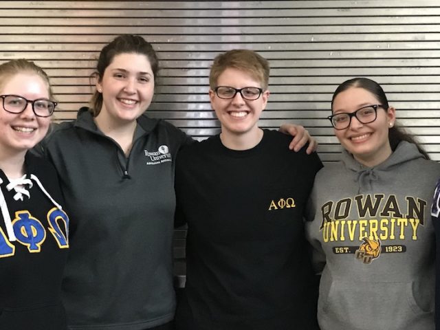 Biological sciences major Kimberly Zullo and friends