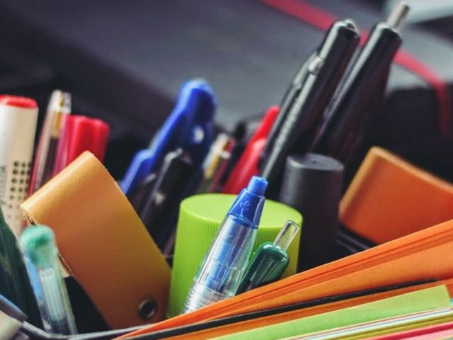 Stock image of school or office supplies