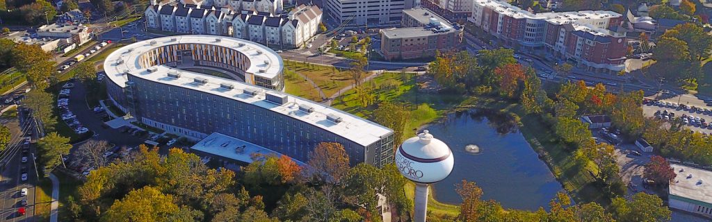 Drone photo of Rowan's Glassboro Campus