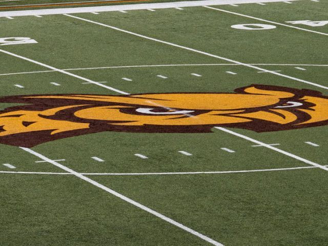 Center field at Wackar Stadium.