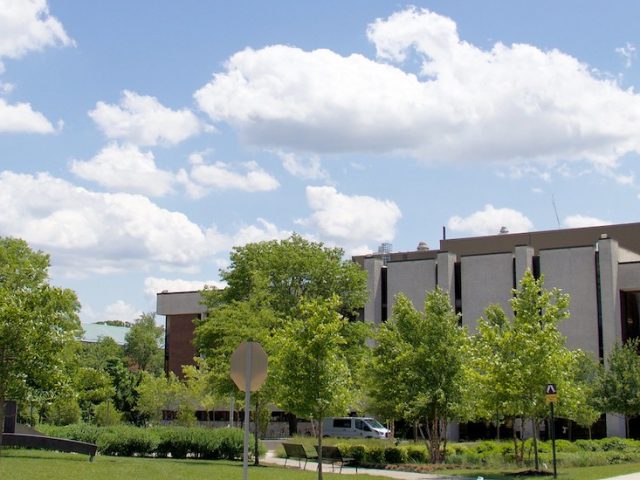 Exterior shot of campus.