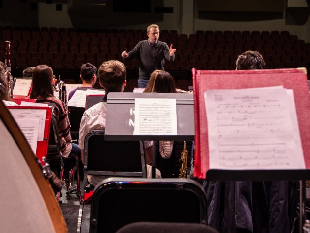 Rowan music performance in Wilson Hall.