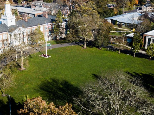 Drone shot of Bunce Green.