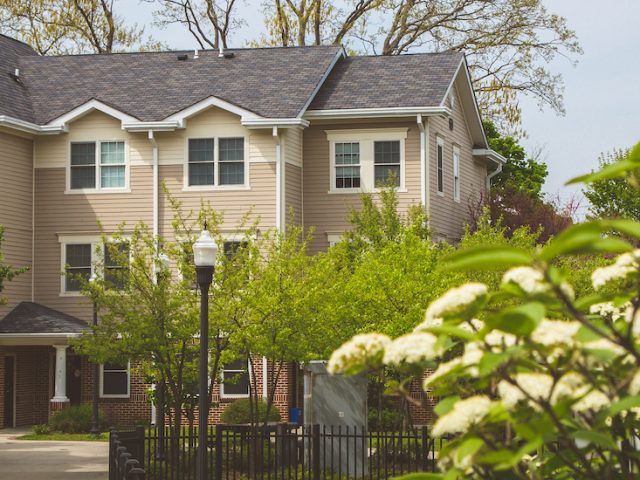 External shot of Townhouses.