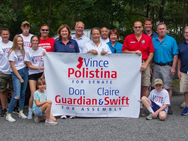 Stephen with candidates and volunteers from the campaign.