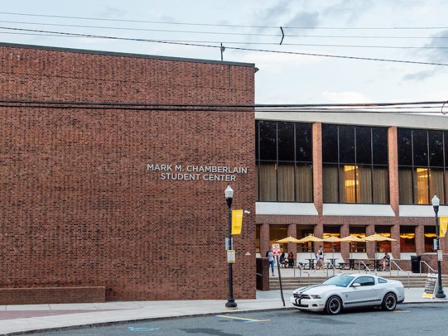 Exterior shot of the Chamberlain Student Center.