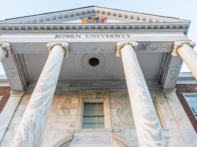 Exterior shot of the top of Bunce Hall.