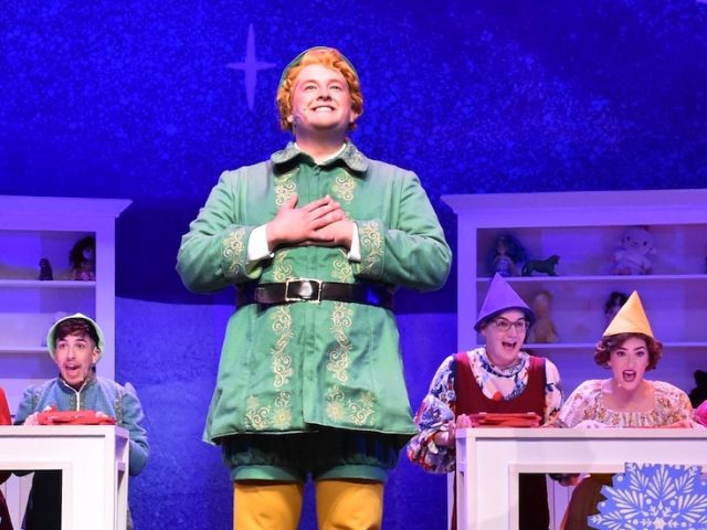 Nick Flagg as Buddy the Elf in Elf the Musical.