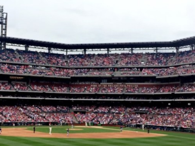 Citizens Bank Park image from the outfield.