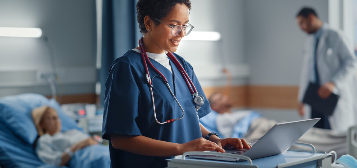 Respiratory therapy bachelor degree student advancing their career through online learning.