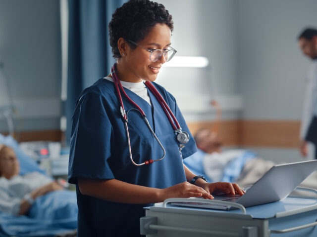 Respiratory therapy bachelor degree student advancing their career through online learning.