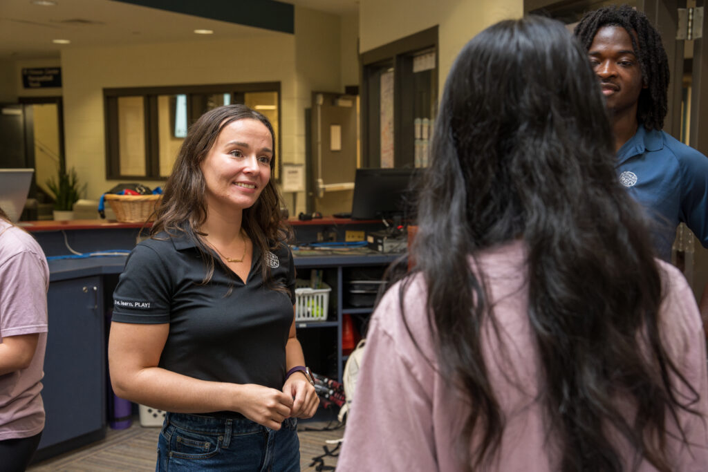 Rowan University graduate student supporting peers through wellness and lifestyle management role.