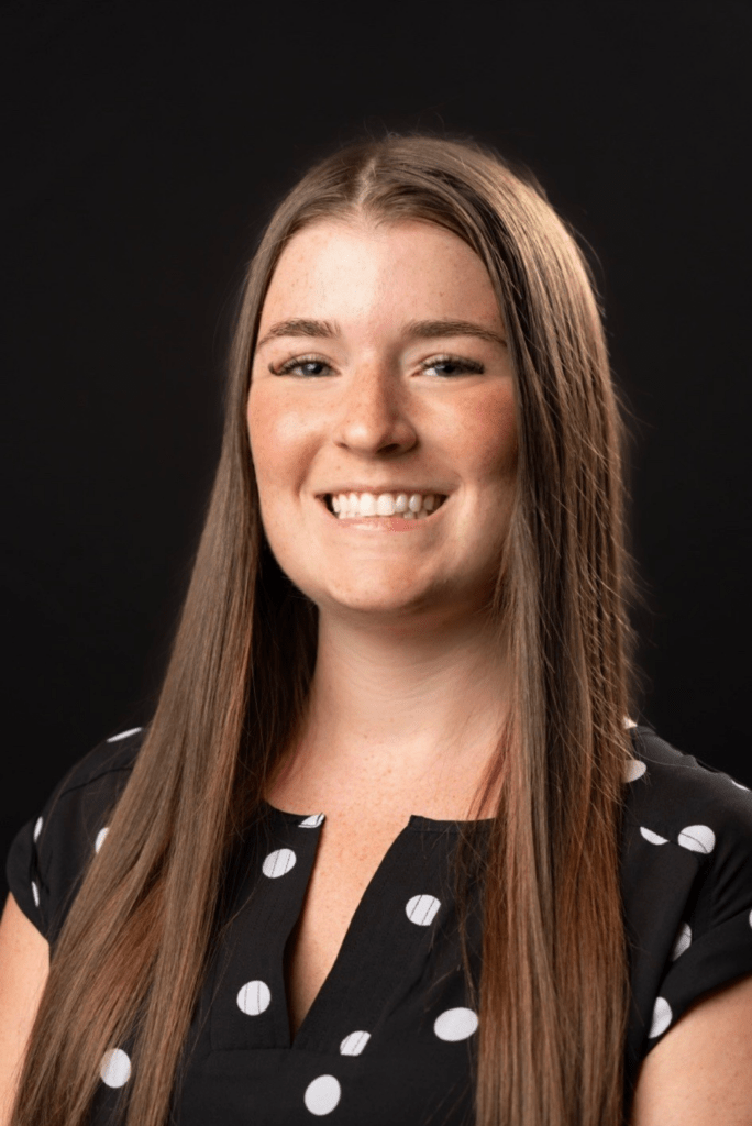 Headshot of Ashley L., Rowan alumna who turned her internship into a full-time job opportunity.